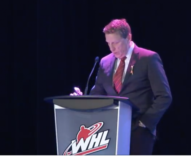 Vancouver Giants general manager Glen Hanlon at the 2018 WHL Bantam Draft