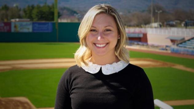 Salem Red Sox on-field host Suzie Cool