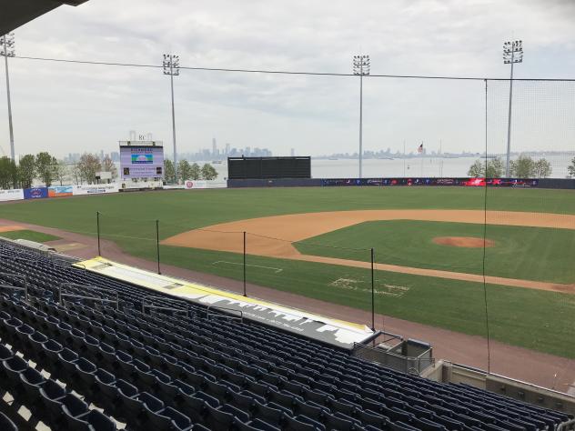 New third base netting at Richmond County Bank Ballpark