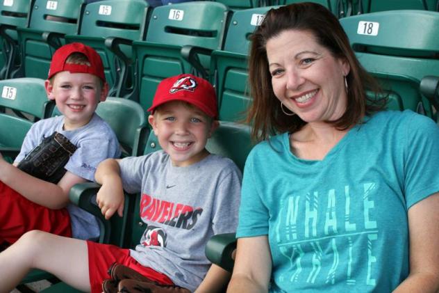 Fans at an Arkansas Travelers game
