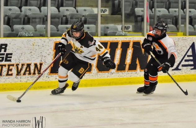 Forward Turner McMillen with the Estevan Bruins Bantam AA team
