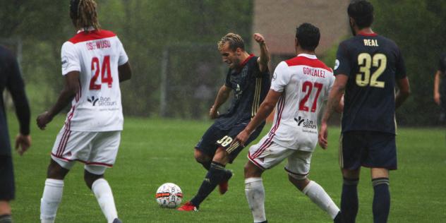 Bethlehem Steel FC midfielder Santi Moar vs. the Richmond Kickers