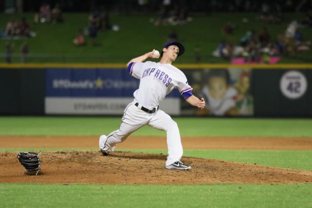 Tim Lincecum on the mound for the Round Rock Express
