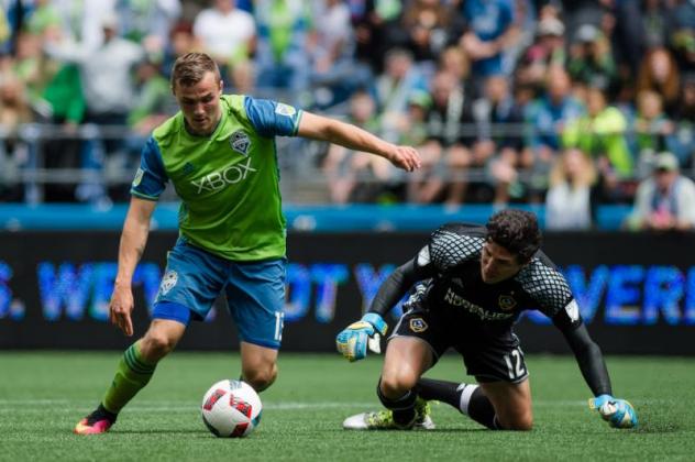 Seattle Sounders FC forward Jordan Morris