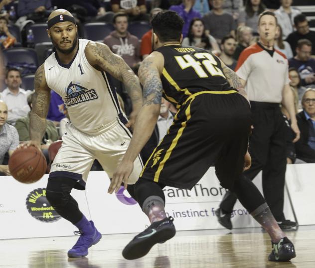 Halifax Hurricanes forward Tyrone Watson vs. the London Lightning in Game 2