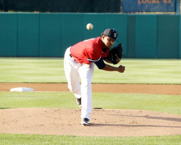 Syracuse Chiefs pitcher Edwin Jackson