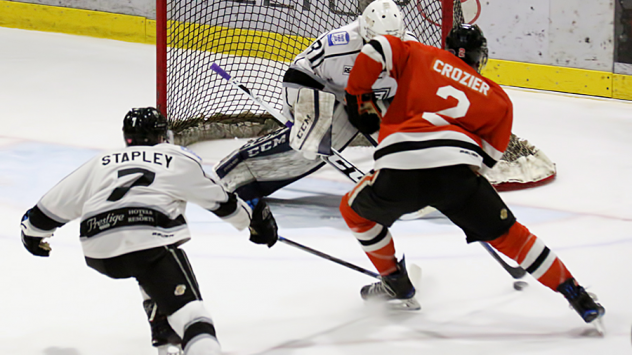 Max Crozier with the Nanaimo Clippers