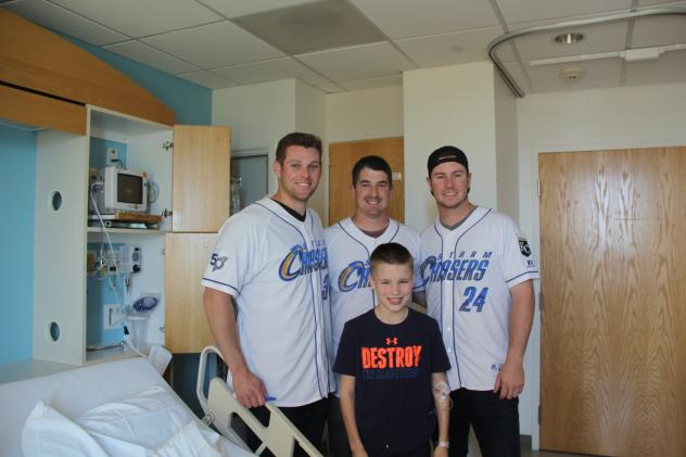 Omaha Storm Chasers visit Childrens Hospital