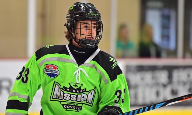 Kyle Aucoin with the Chicago Mission U16 program