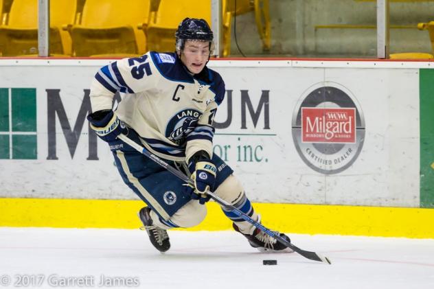 Brendan Budy with the Langley Rivermen