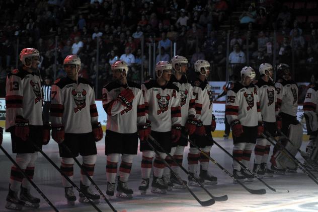 Binghamton Devils pre-game lineup