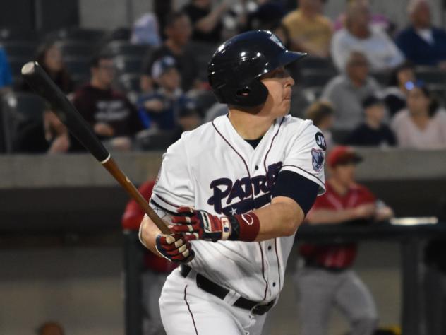 Aaron Dudley of the Somerset Patriots