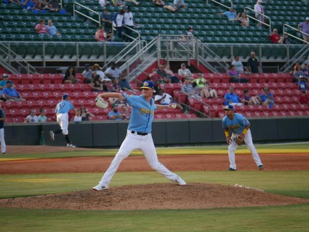 Carolina Mudcats pitcher Cam Roegner