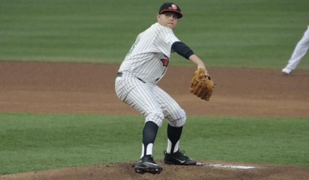 Long Island Ducks pitcher Jake Fisher