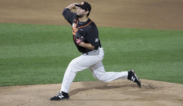 Long Island Ducks pitcher Jake Dunning