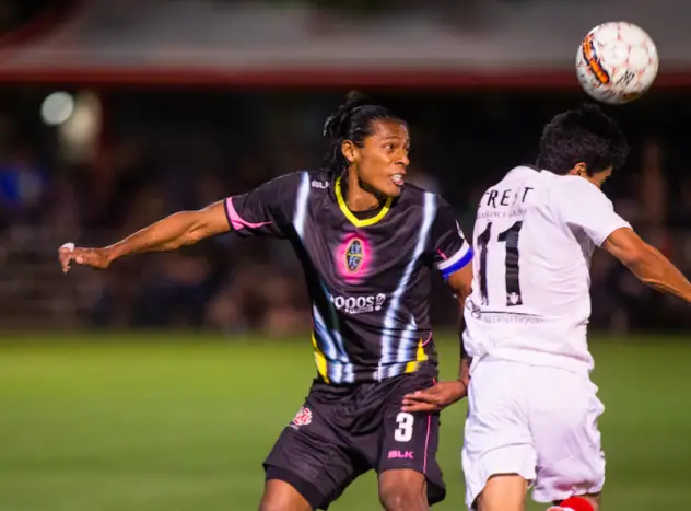 Las Vegas Lights FC defender Joel Huiqui vs. FC Tucson in U.S. Open Cup play