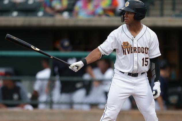 Charleston RiverDogs outfielder Dom Thompson-Williams