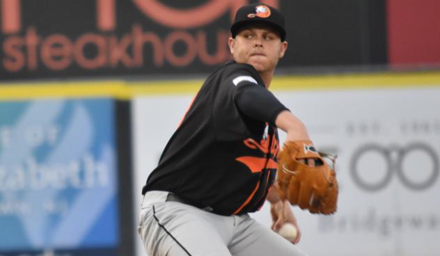 Long Island Ducks pitcher Jake Fisher