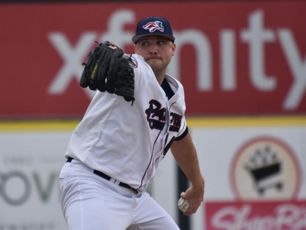 Somerset Patriots pitcher Aaron Laffey