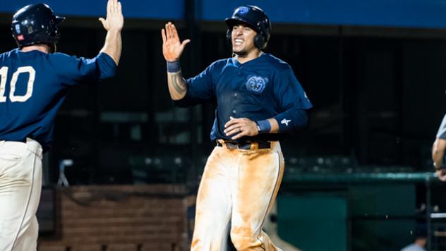 Catcher Jose Briceno with the Mobile BayBears in 2017