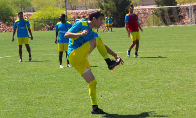 New Las Vegas Lights FC midfielder Eric Avila