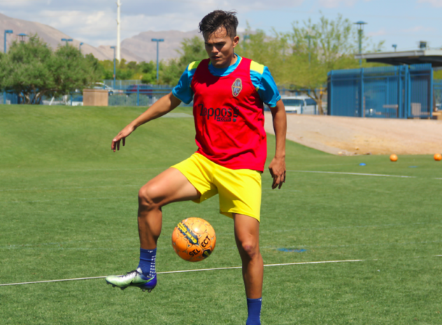 New Las Vegas Lights FC forward Daniel Guzman Jr.
