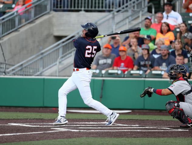 Rafael Palmeiro homers for the Cleburne Railroaders