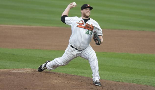 Long Island Ducks pitcher Matt Larkins