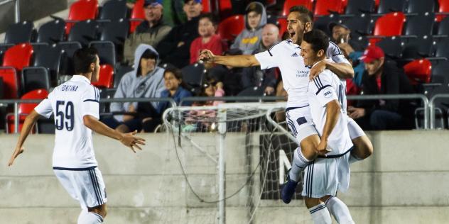 Bethlehem Steel FC celebrates a goal