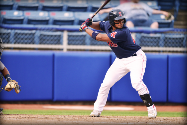 Salem Red Sox at the plate