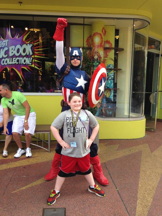 Gabe Duplechian and Captain America