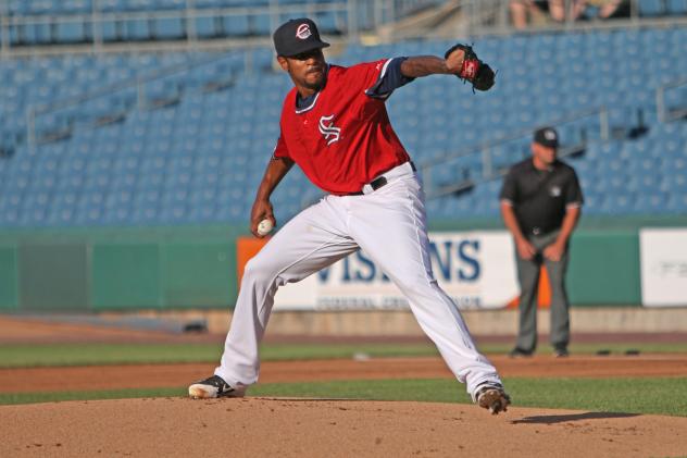 Syracuse Chiefs pitcher Edwin Jackson