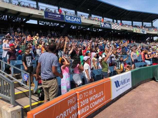 Sold out Education Day Crowd at NBT Bank Stadium for the Syracuse Chiefs
