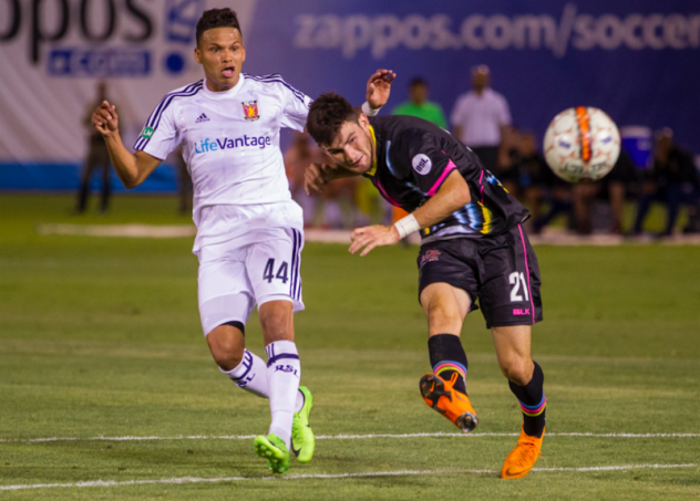 Las Vegas Lights FC midfielder Matt Thomas vs. Real Monarchs SLC