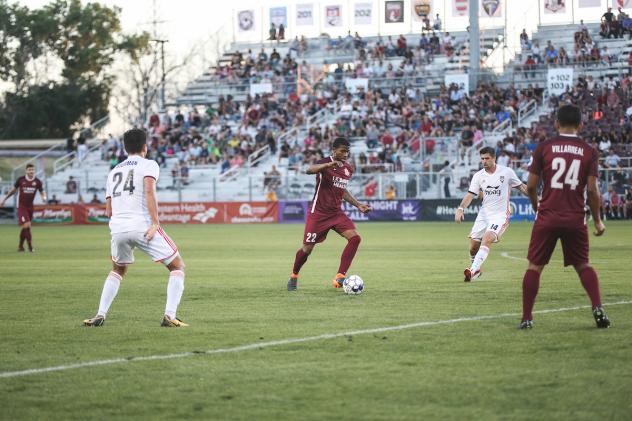 Sacramento Republic FC controls the ball against Orange County SC