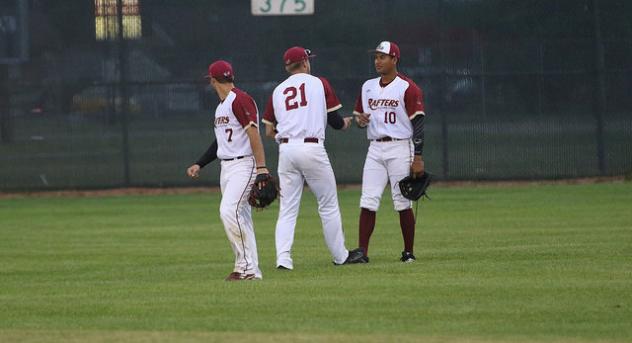 Wisconsin Rapids Rafters in the outfield