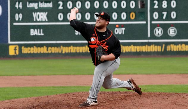 Long Island Ducks pitcher Matt Larkins