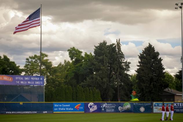 The National Anthem at a Walla Walla Sweets game