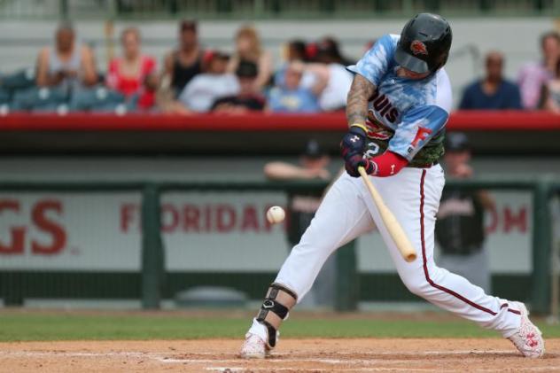 Florida Fire Frogs at the plate