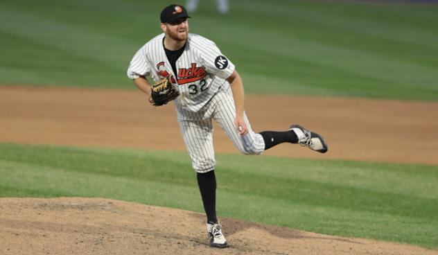 Long Island Ducks pitcher Bennett Parry