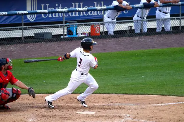 Bengie Gonzalez doubled for the Syracuse Chiefs Wednesday night