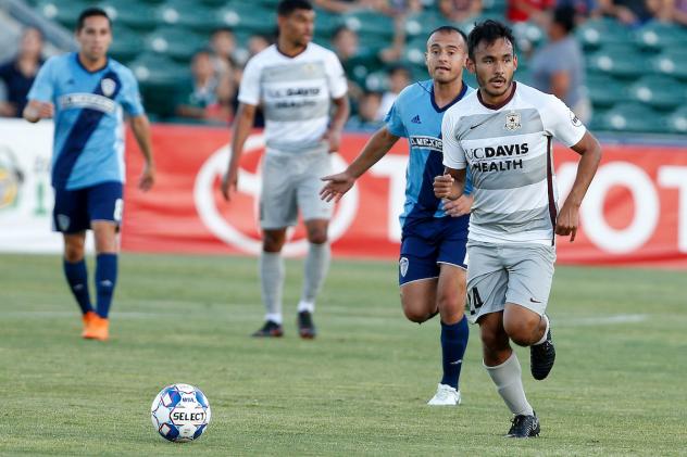 Sacramento Republic FC midfielder Jaime Villarreal vs. Fresno FC