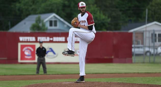 Wisconsin Rapids Rafters pitcher prepares to deliver
