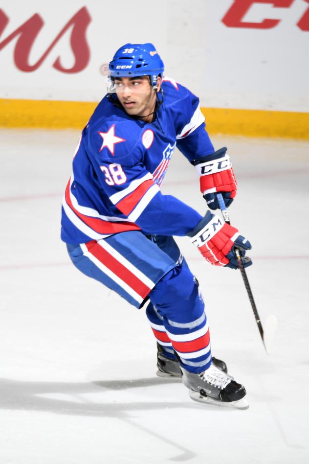 Rochester Americans defenseman Arvin Atwal