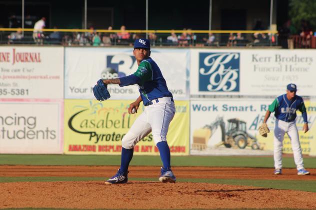 Lexington Legends pitcher Yefri Del Rosario