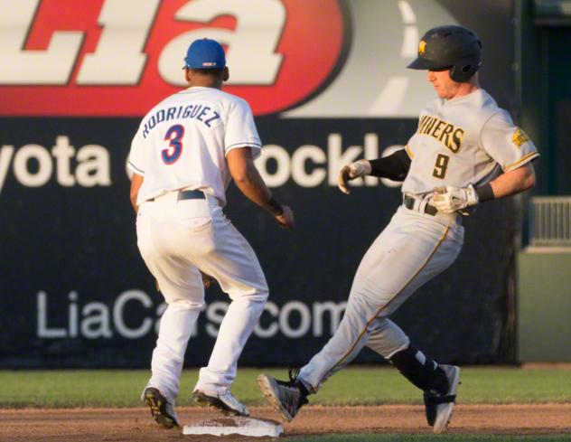 JC Rodriguez of the Rockland Boulders vs. the Sussex County Miners