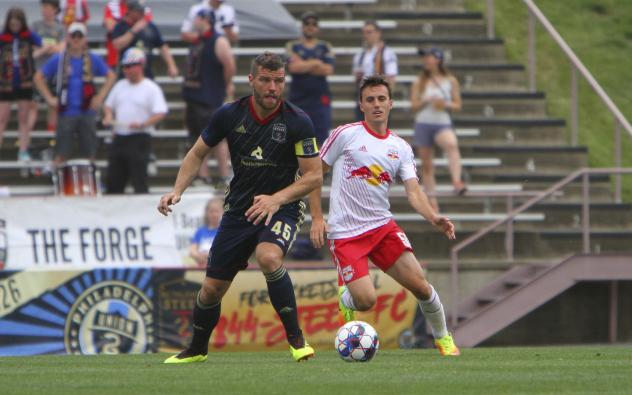 Bethlehem Steel FC midfielder James Chambers vs. New York Red Bulls II