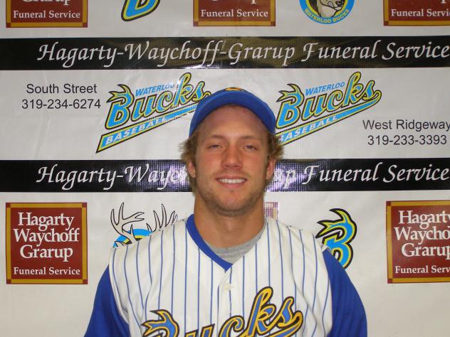 Former Waterloo Bucks outfielder Kevin Kaczmarski