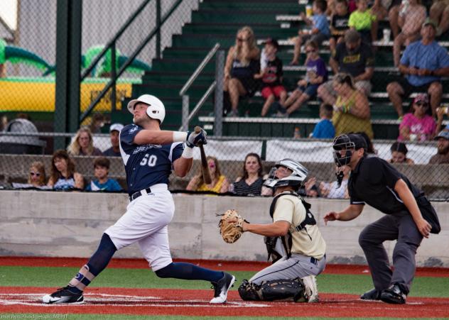 Brazos Valley Bombers batting against the Acadiana Cane Cutters