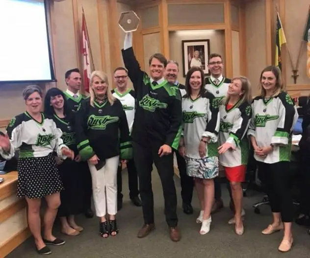 NLL Cups Visits Council Chambers in Saskatoon